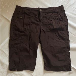 Sonoma dark brown knee length shorts